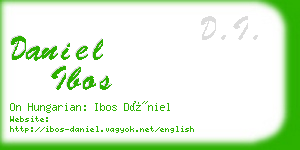 daniel ibos business card